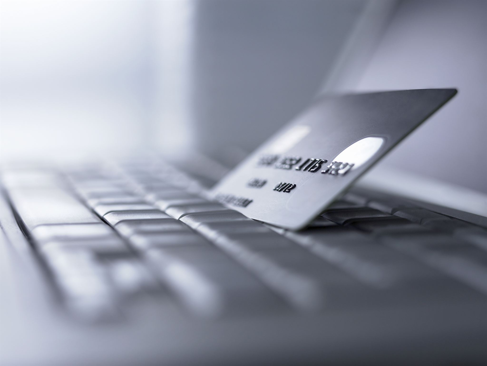 Close-up-of-credit-card-on-keyboard